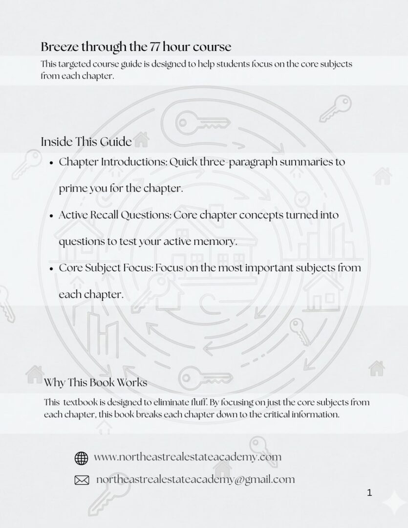 NEREA Course Guide 2026 back cover